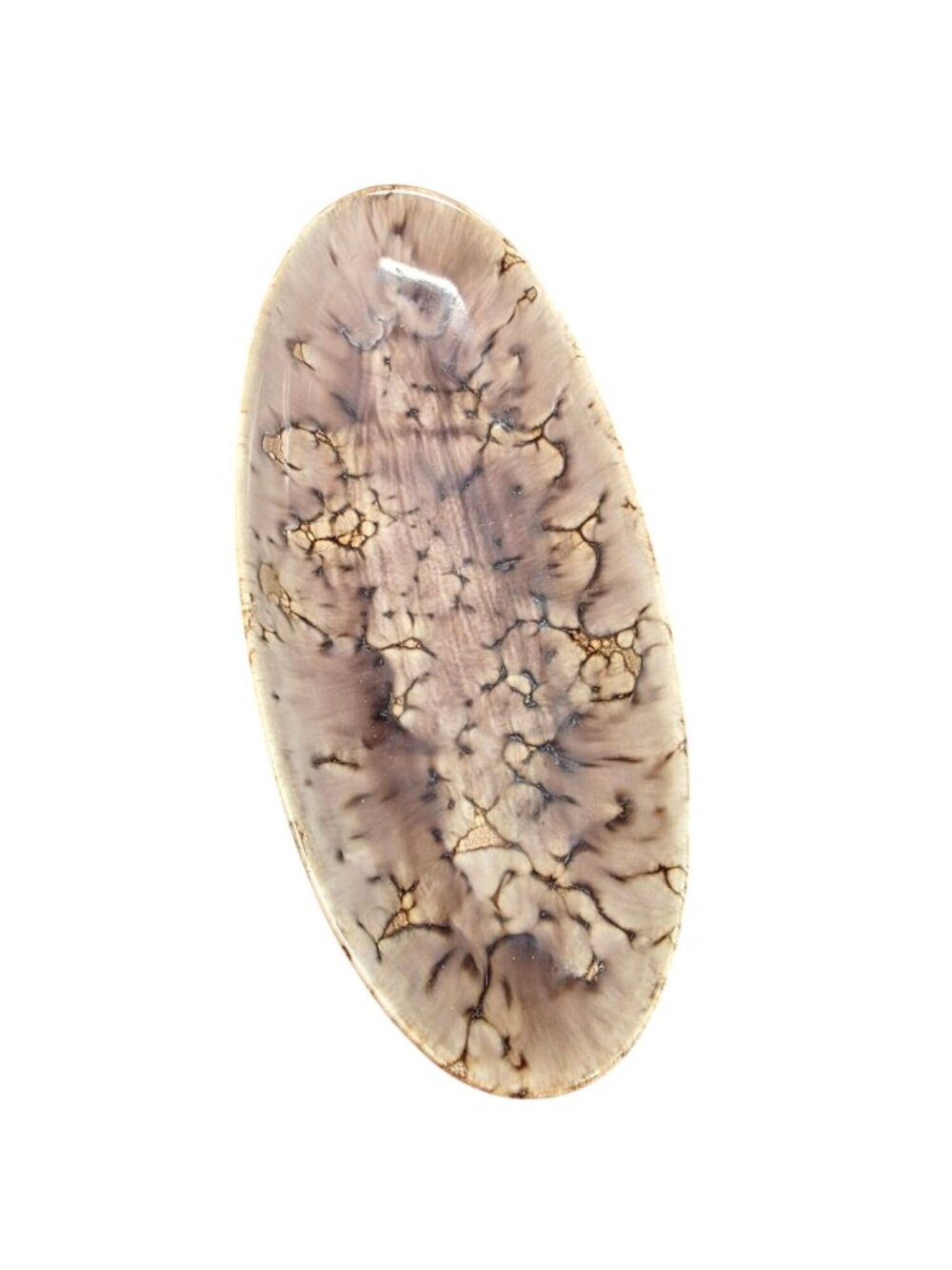 Mid-Century MCM Vintage Stangl Pottery Pebblestone Long Bowl